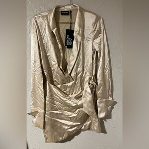 Retrofete Hailey Dress in champagne